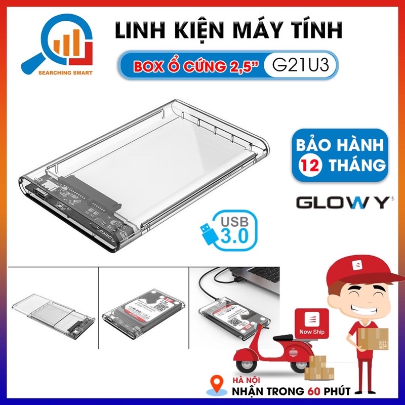 Box ổ cứng Gloway G21U3 SATA3 - Chính hãng - Dùng cho SSD HDD 2.5 thumbnail