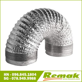 Ống gió mềm phi 350 không bảo ôn cách nhiệt dài 8m