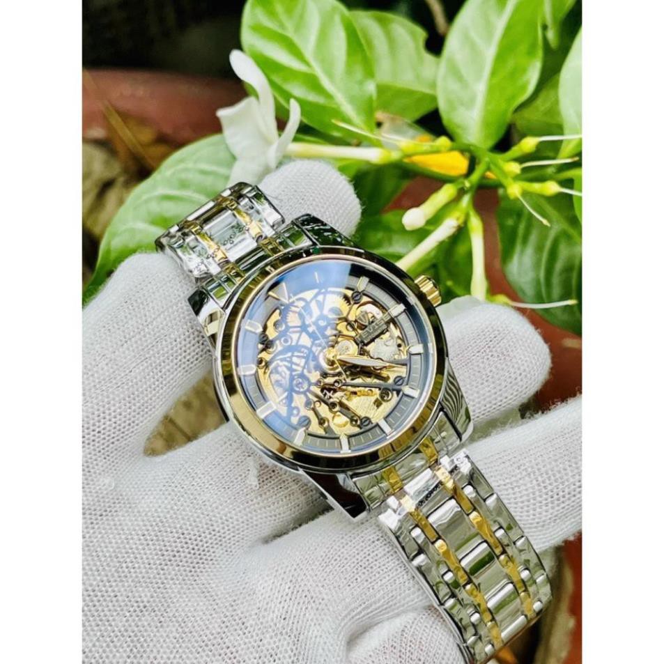 (Mẫu Mới) Đồng hồ nam tevise chính hãng t9005e cơ lộ máy cao cấp đủ màu dây thép đúc (tặng kèm hộp) | BigBuy360 - bigbuy360.vn