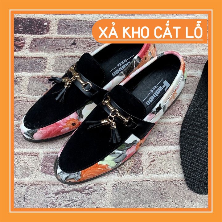 Giầy Lười Nam Da Lộn 💥 RẺ VÔ ĐỊCH 💥 Đính Chuông Siêu Đẹp kiểu dáng thời trang độc đẹp