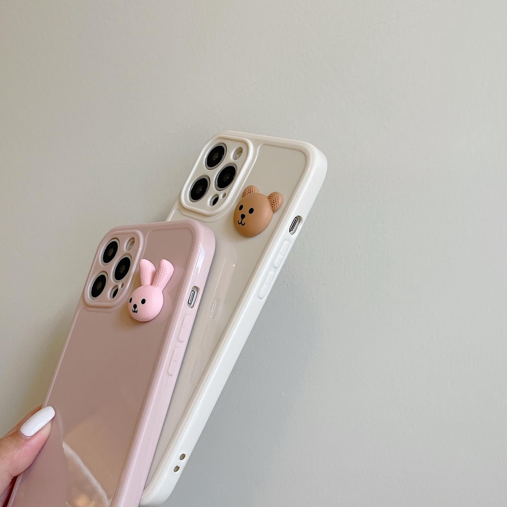 Ốp điện thoại silicone mềm họa tiết bò sữa 3D thích hợp cho iPhone 12 Pro max 11Pro Max XS Max XR 11 7 8 Plus