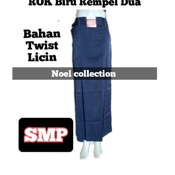 Váy Xẻ Tà Màu Xanh Dương 2 MTS / Đồng Phục Học Sinh Trung Học (twist / Slipy) D1755)