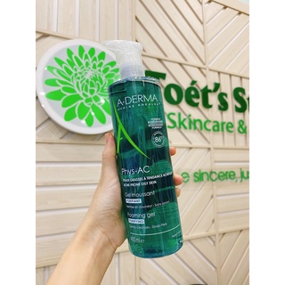 Sữa Rửa Mặt cho da dầu mụn Aderma Phys-Ac Purifying Foaming Gel 400ml
