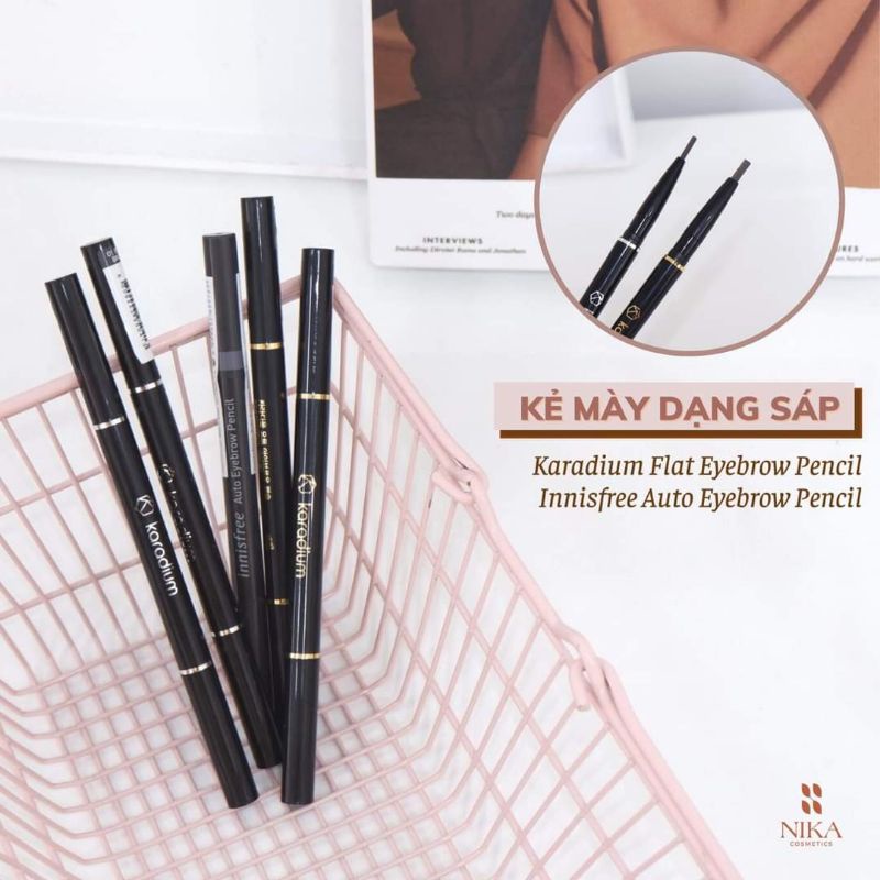 Chì kẻ mày dạng sáp vặn Karadium Flat Eyebrow Pencil | BigBuy360 - bigbuy360.vn