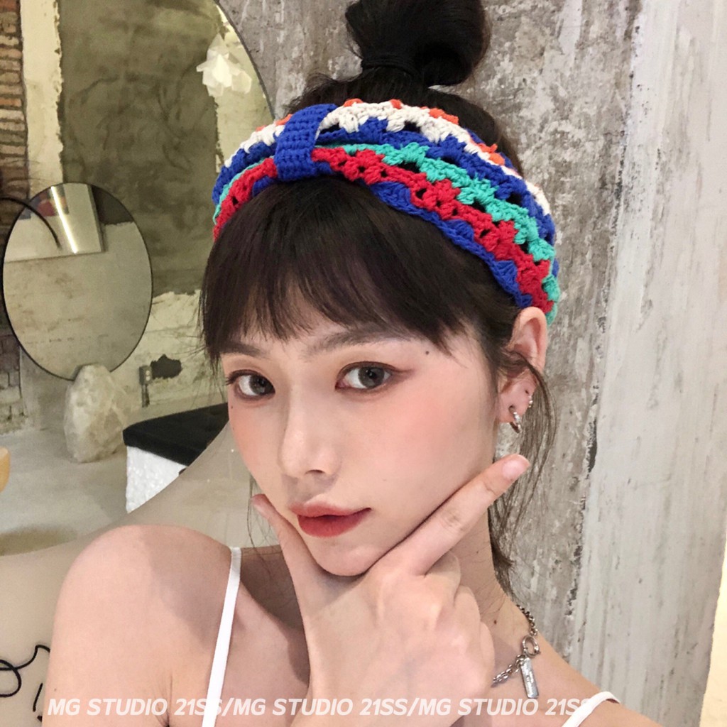 Băng Đô MG STUDIO Thiết Kế Đan Tay Phong Cách Vintage