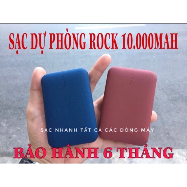[CHÍNH HÃNG] SẠC DỰ PHÒNG ROCK MINI P51 10.000mAh SIÊU NHỎ GỌN