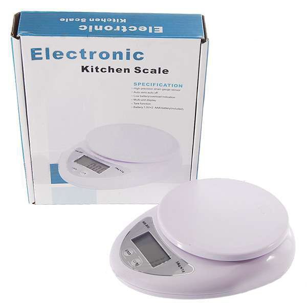 Cân Điện Tử Nhà Bếp B05 Mini Electronic Kitchen Scale Cân Thực Phẩm 5Kg – 1G Kèm Pin