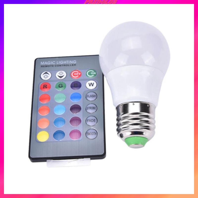 Energy Saver RGB LED Light Mood Flood Bulb with RC f/ Home KTV 3W_90x50cm