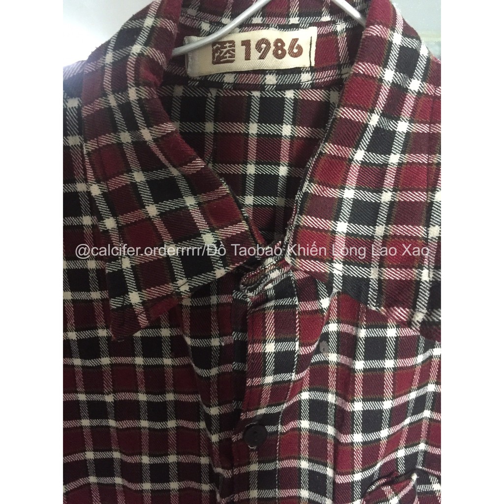 Sơ Mi Nữ Kẻ 1986 (ẢNH THẬT SHOP TỰ CHỤP)