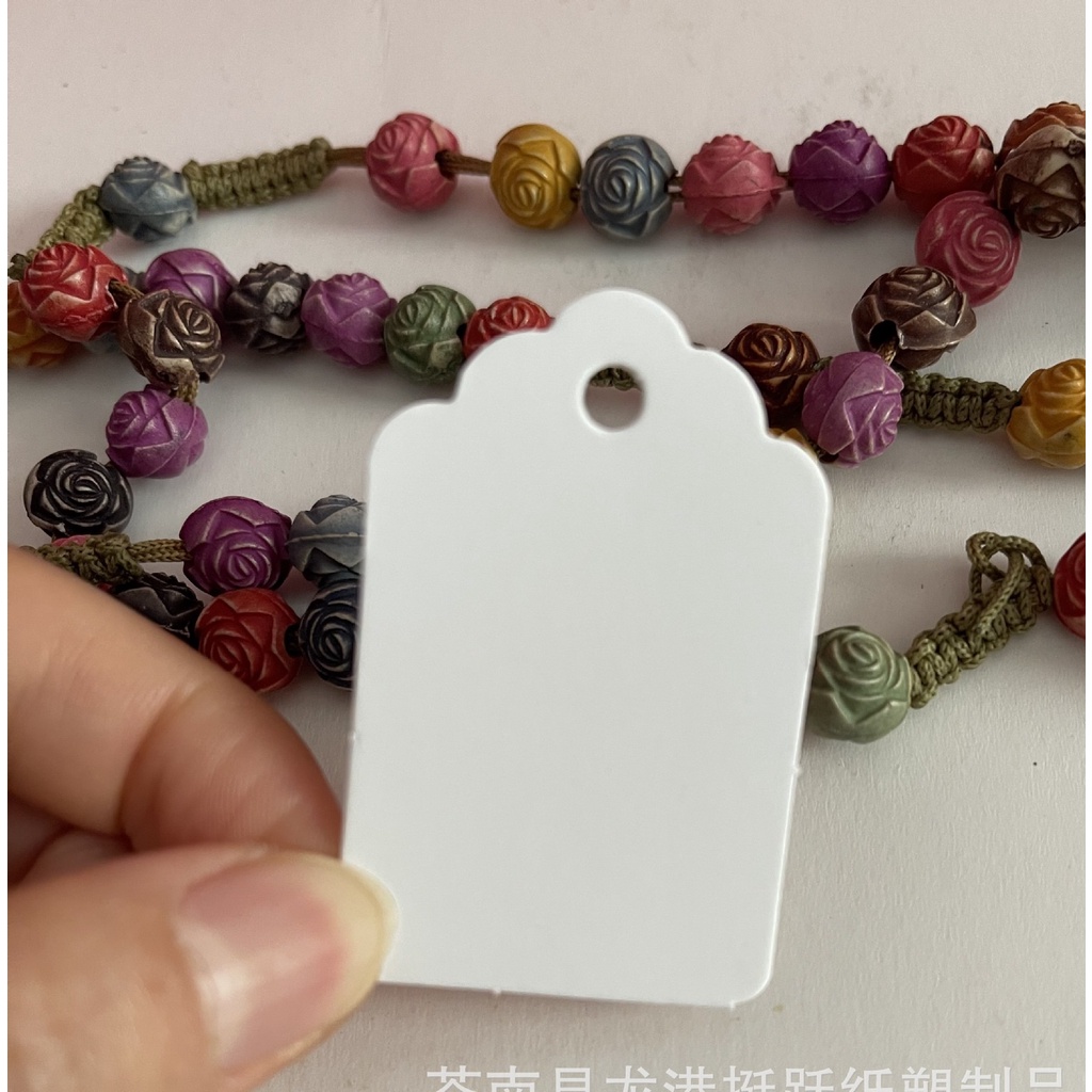 Tag Giấy Trơn, Thẻ Treo Trơn Kèm 20m Dây Đay Treo Thẻ