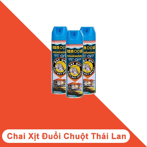 Chai Xịt Đuổi Chuột RAT OFF ANTI RAT SPRAY 200ml - Thái Lan