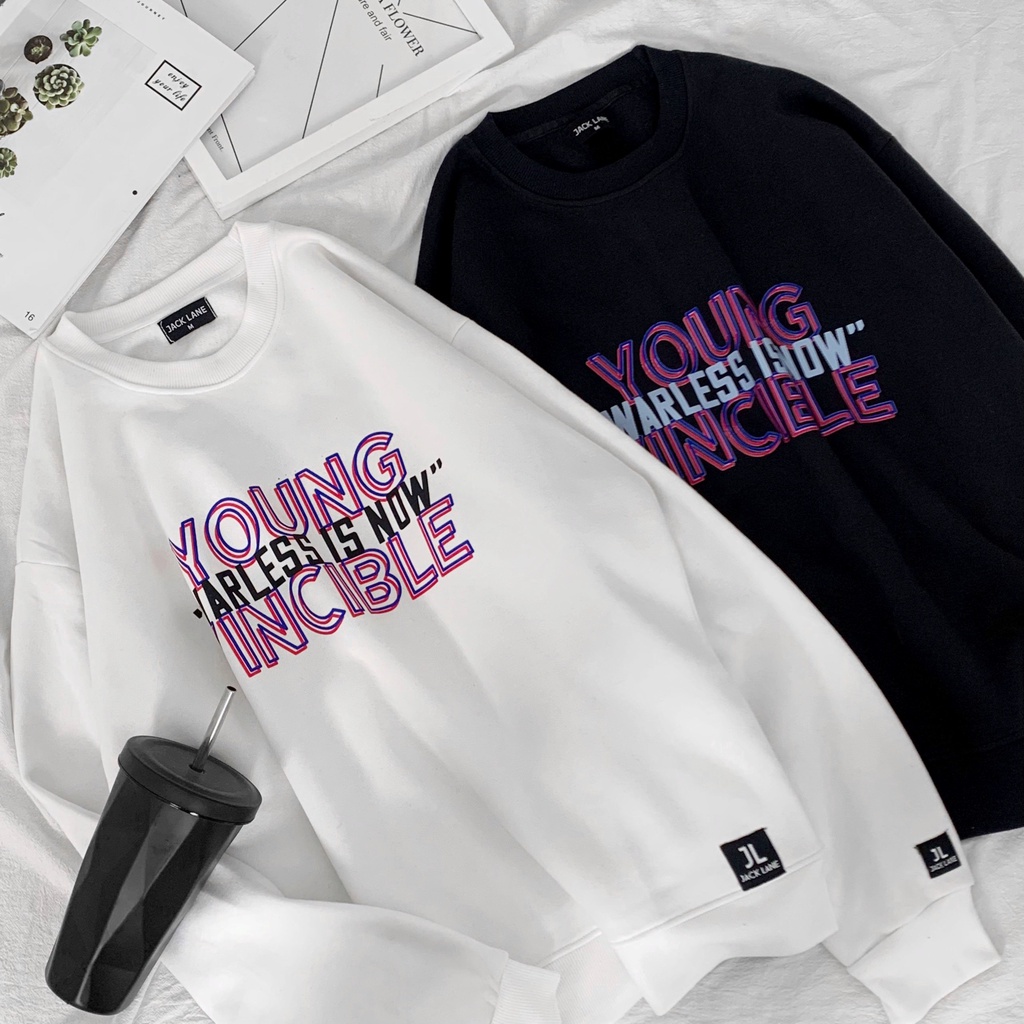 Áo Sweater JL Oversize Warless, JACKLANE, Áo nỉ chui đầu Unisex Jack Lane | BigBuy360 - bigbuy360.vn