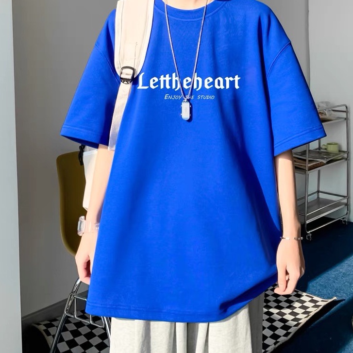 Áo thun tay lỡ form rộng unisex Lettheheart, Áo thun phông rộng HM1986 3179