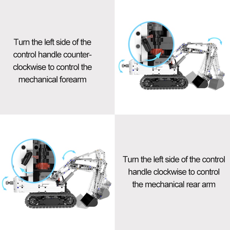 Đồ Chơi Mô Hình Xe Cần Cẩu Xiaomi ONEBOT Có Thể Xoay 360 Độ DIY