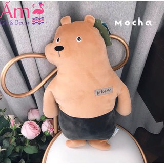Gối Mocha Ấm Gift Decor Chất Liệu Bông Mịn - Nhiều Kiểu Dáng