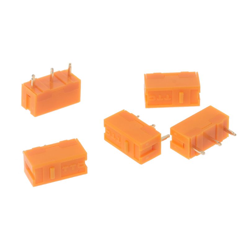 Bộ 5 Công Tắc Micro TTC Chống Bụi Màu Vàng Kim Thay Thế Tiện Dụng