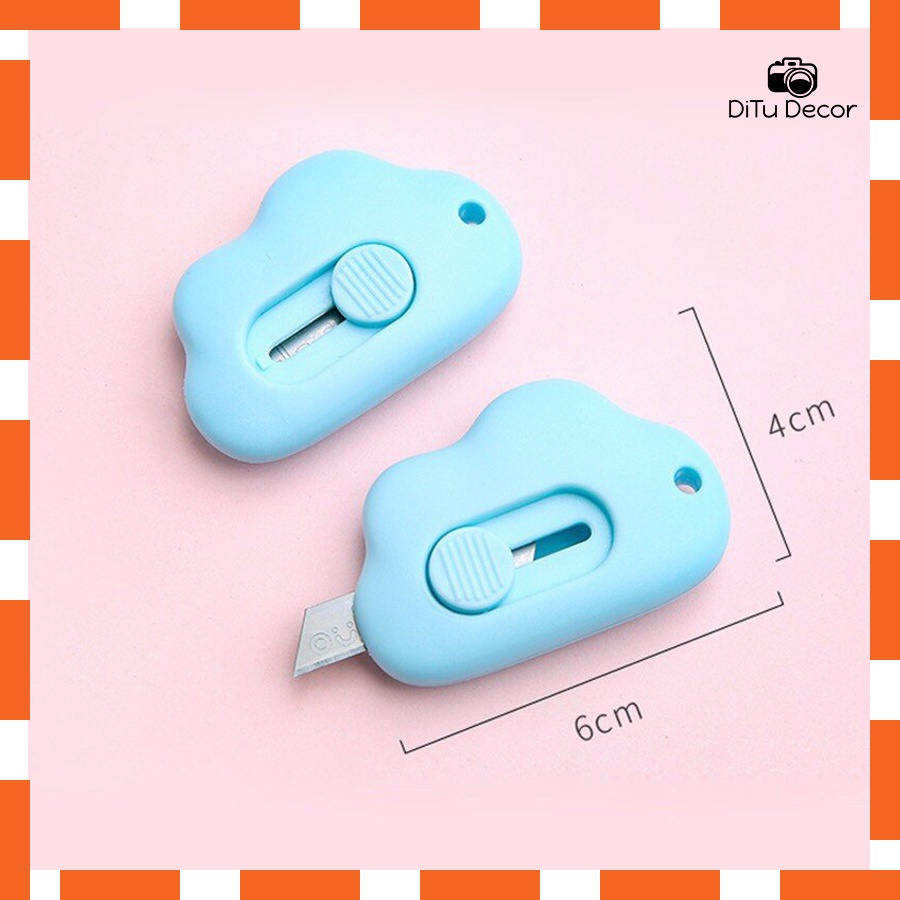 Dao cắt giấy mini, dao rọc giấy siêu cute hình đám mây - DiTu Decor
