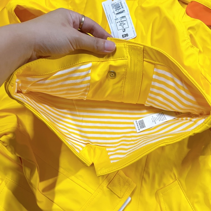 M101 - ÁO KHOÁC MƯA VỊT VÀNG 6/9m - 2/3y - XUHASHOPBABY