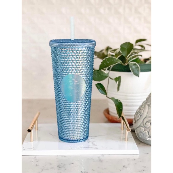 Ly studded Baby Blue phiên bản starbucks Thailan