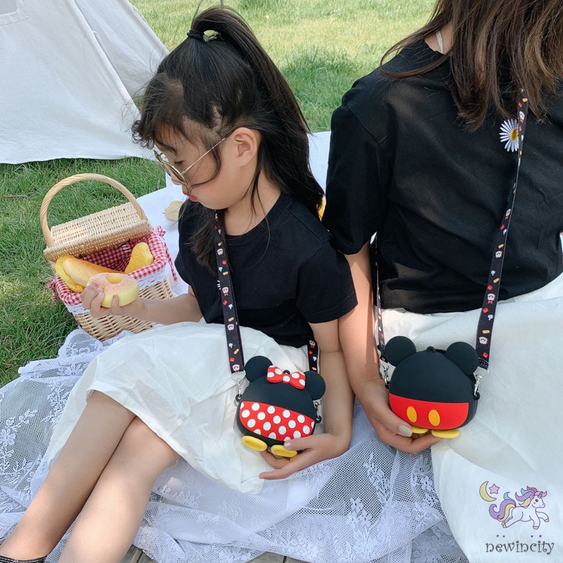 Túi xách thiết kế hình chuột Mickey hoạt hình dễ thương cho bé trai và bé gái