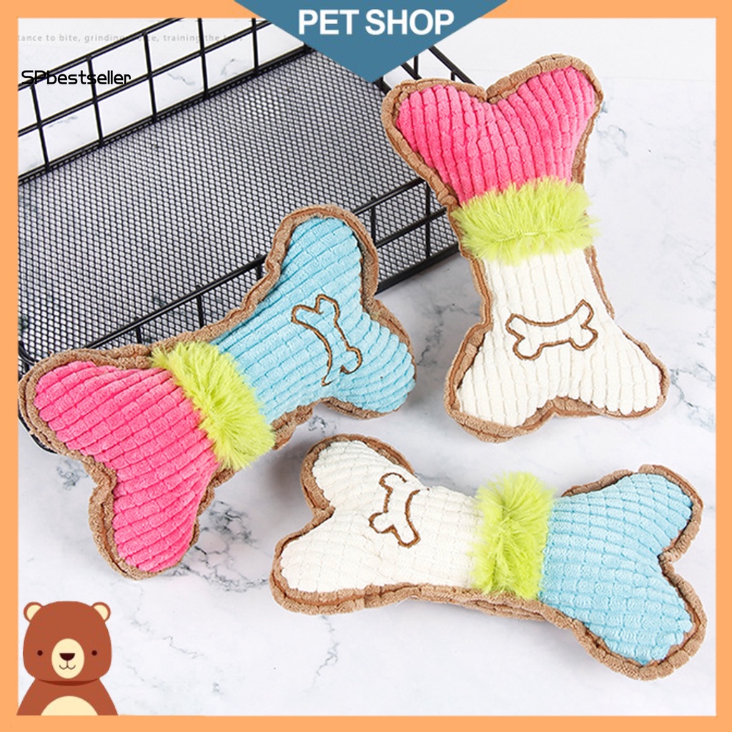 Đồ chơi nhồi bông hình khúc xương chống cắn cho chó cưng
