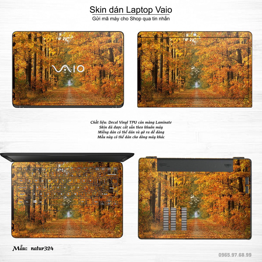 Skin dán Laptop Sony Vaio in hình thiên nhiên _nhiều mẫu 12 (inbox mã máy cho Shop)