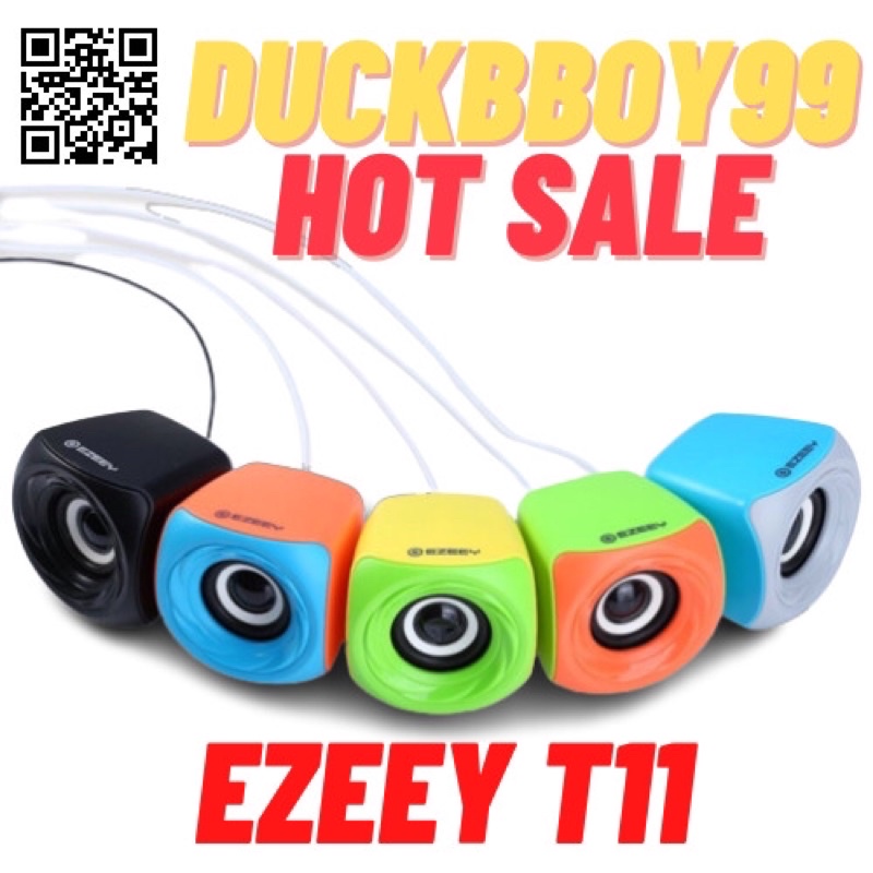 Loa Vi Tính Để Bàn Chính Hãng EZEEY T11 Nhiều Màu Âm Thanh Cực Hay Cổng Kết Nối Usb Máy Tính Điện Thoại Di Độn