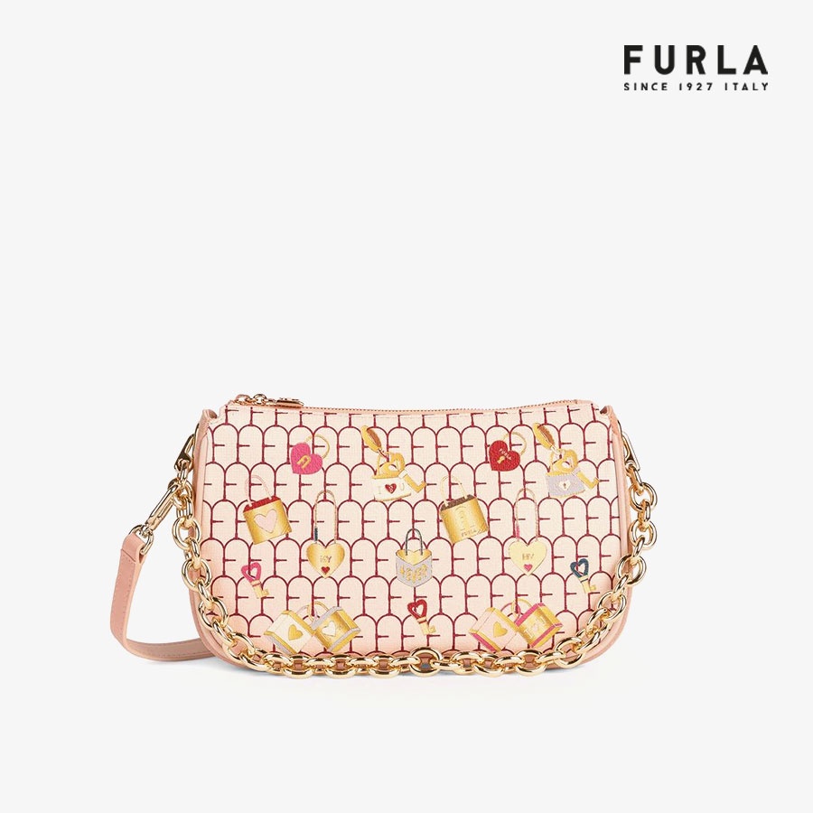 Túi Nữ FURLA Moon S Shoulder Bag Vitello Milos St San Valentino