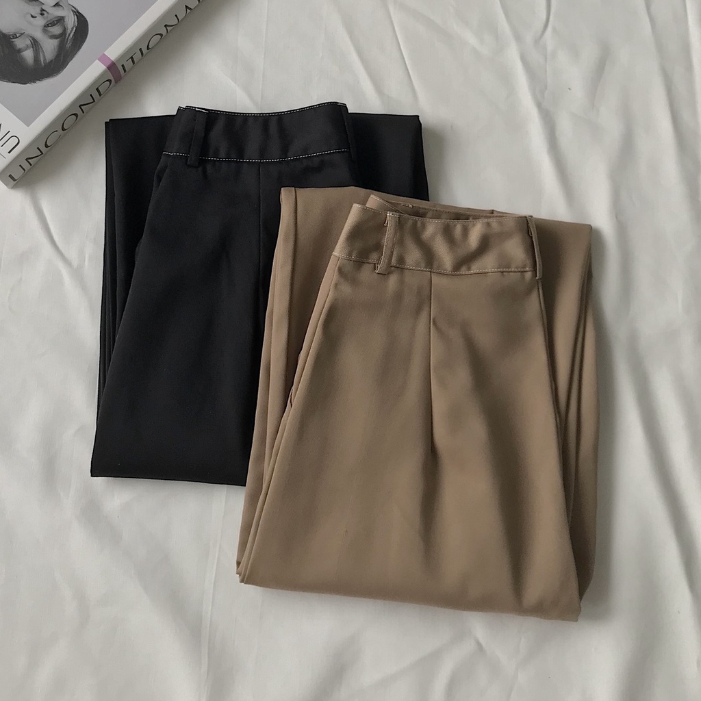 Quần Dài Nữ Ống Rộng JEM CLOSET Chất Kaki Tây Thiết Kế Style Công Sở Phối Đồ Xinh MILEN 2941