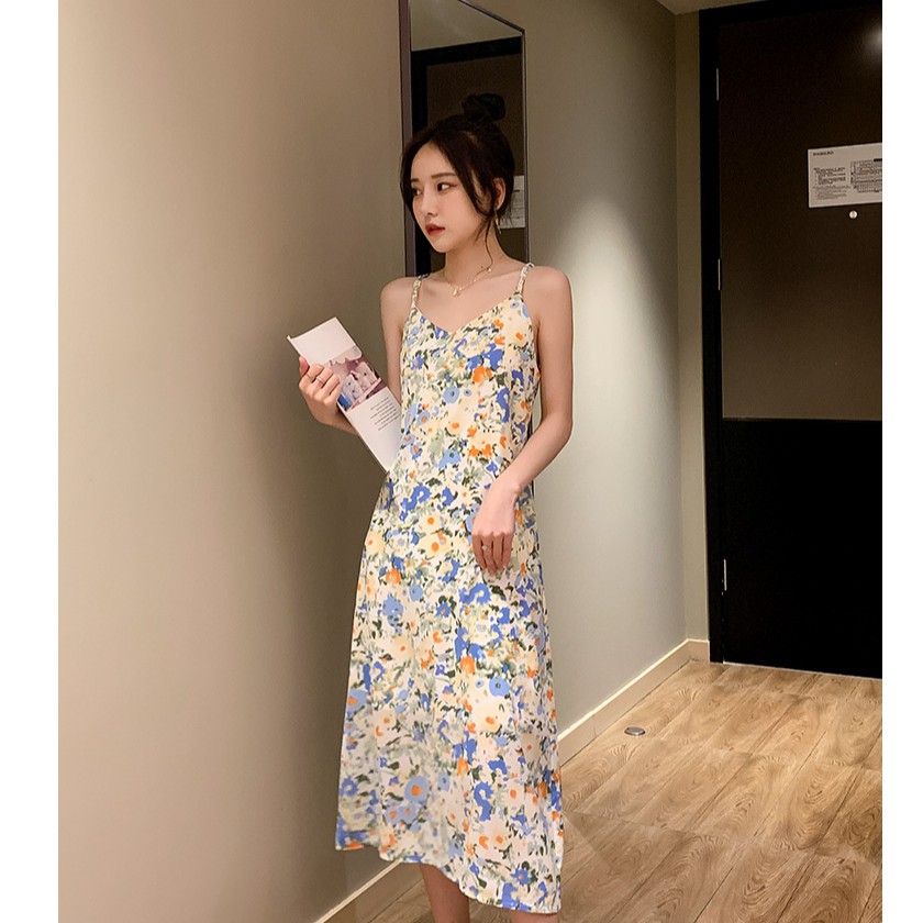 Đầm Hoa Phong Cách Hàn Quốc Xinh Xắn Cho Nữ | BigBuy360 - bigbuy360.vn