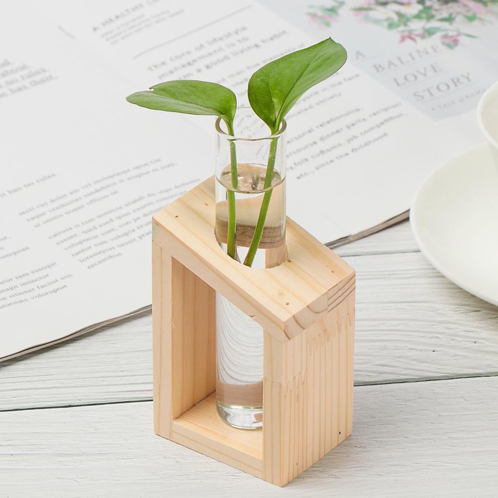 Chậu Hoa Thiết Kế Hình Ống Nghiệm Độc Đáo Xinh Xắn|Bình Hoa Thủy Tinh Thiết Kế Độc Đáo Chất Lượng Cao