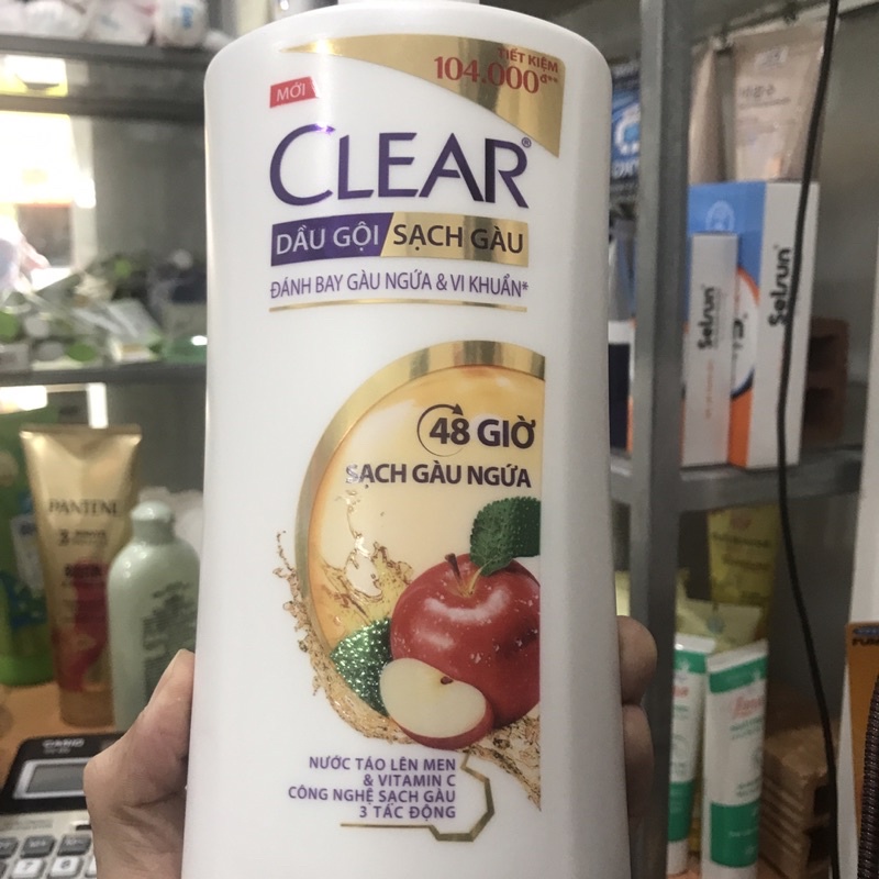 Dầu Gội Clear Sạch Gàu Đánh Bay Gàu Ngứa &amp;Vi Khuẩn 48 Giờ 880g