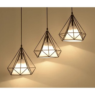 Bộ 3 Đèn thả kim cương pendant lamp đèn thả phi 250