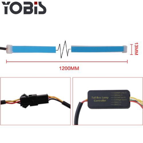 ĐÈN LED CỐP YOBIS CHỐNG NƯỚC GẮN ĐUÔI XE Ô TÔ SANG TRỌNG NHIỀU MÀU VÀ NHIỀU CHẾ ĐỘ NHÁY