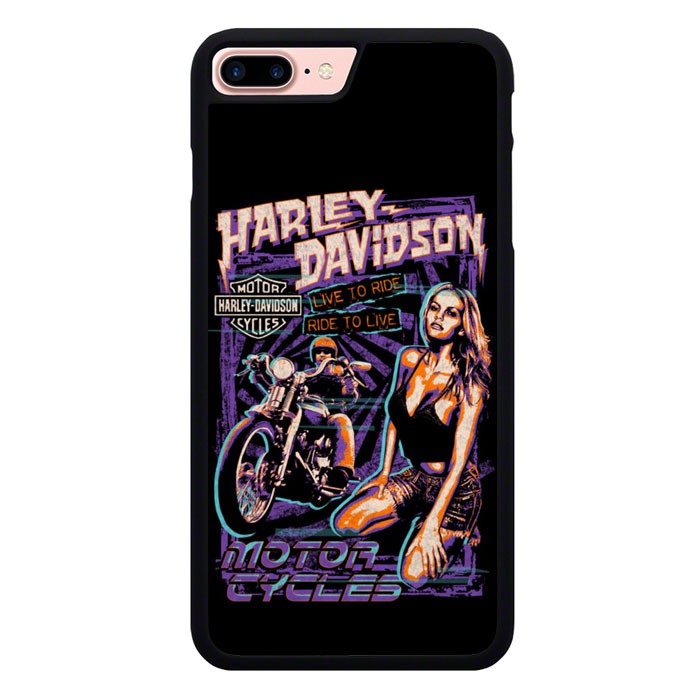 Harley Davidson Ốp Điện Thoại Họa Tiết Harleylt Và Ride To Live P0226 Cho Iphone 5 6 (S) Plus 7 8 Plus X (S) Xr Xs Max