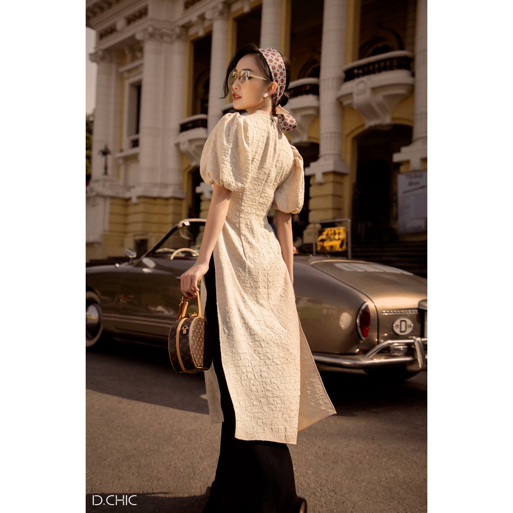 Áo dài eo tay phông nhún D.CHIC MS: 1831558