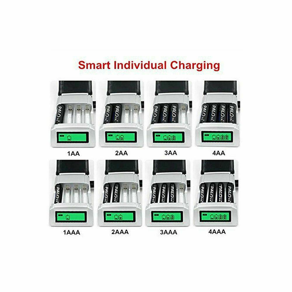 MYRONGVN Đế Sạc Pin Nhanh Thông Minh Cho Pin AA AAA NI-CD NI-MH