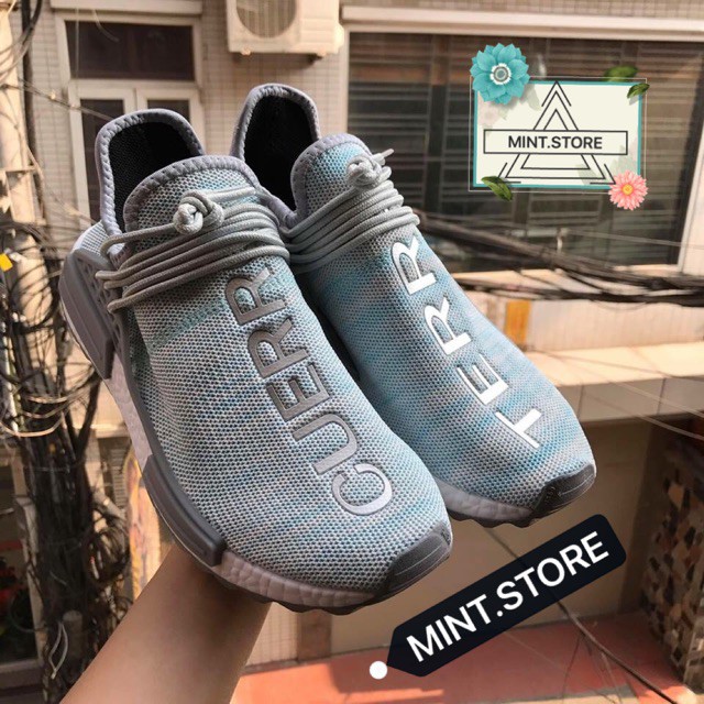 (Video cận cảnh ) Giày Sneaker Human xanh phản quang
