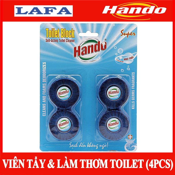 Vỉ 4 Viên Tẩy, Khử Mùi và Làm Thơm Toilet Hando Việt Nam