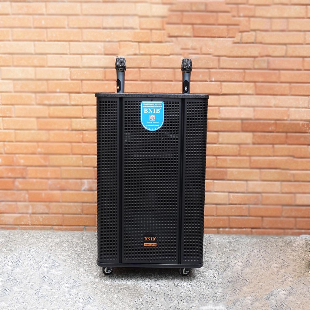 Loa Kéo BNIB 1509 Plus bass 40 | Loa Kéo 3 Đường Tiếng, âm thanh chất lượng, kèm 2 tay micro cao cấp hát hay