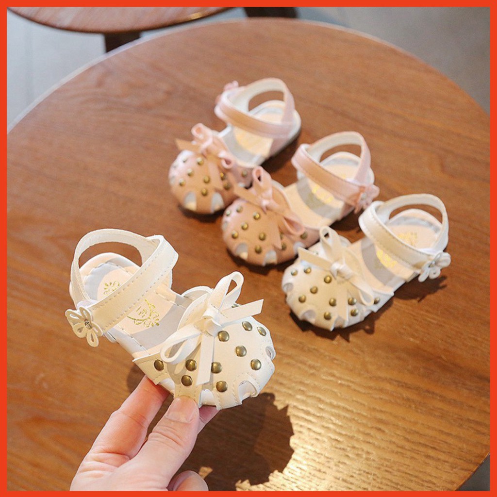 Giày Sandal Nơ Đế Mềm Kiểu Công Chúa Đáng Yêu Dành Cho Bé Gái 2021 (608)