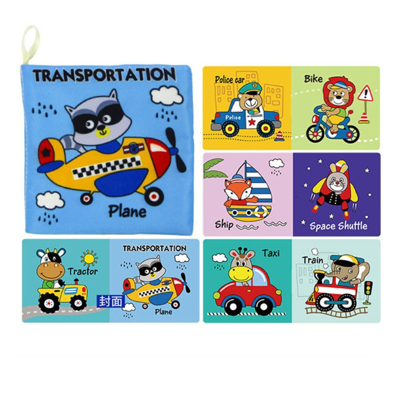 Sách Vải Mềm Có Âm Thanh Hình Động Vật Dành Cho Bé Sơ Sinh