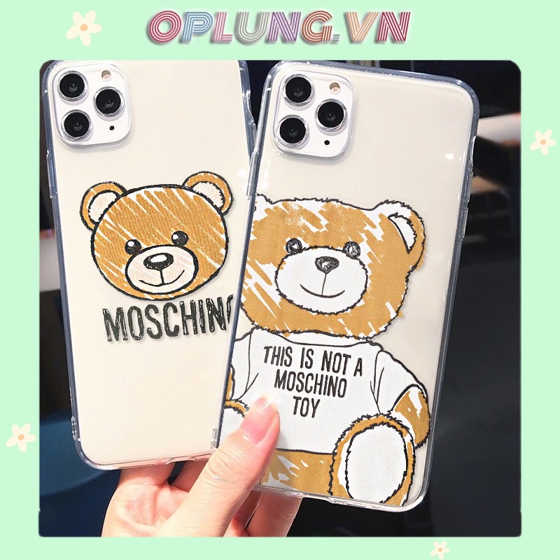 Ốp lưng iphone 12 - Ốp iphone Gấu nâu Mochino trong 5/5s/6/6plus/6s/6splus/7/7plus/8/8plus/x/xs/11/12/pro/max/- T09