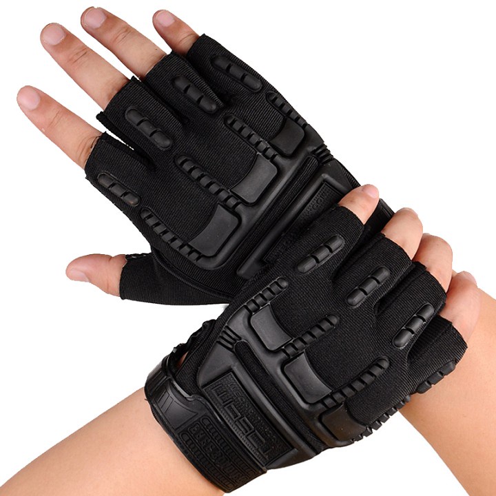 Găng tay nam ,bao tay nam cụt ngón lái xe du lịch phượt Mechanix Mipact