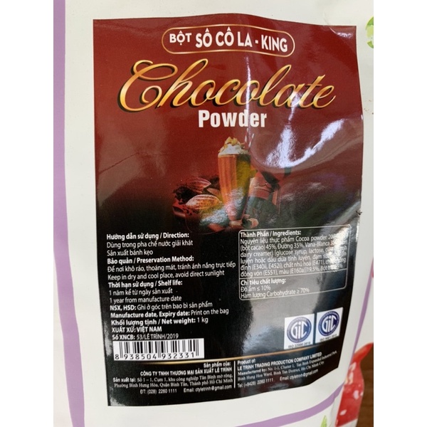 Bột Hương Trà Sữa Socola King-1Kg