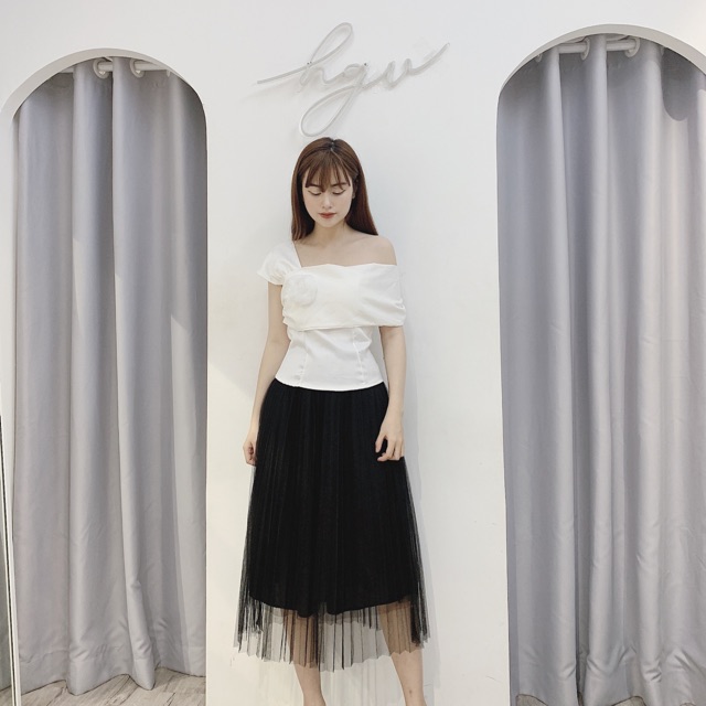 Chân váy tulle 2 lớp