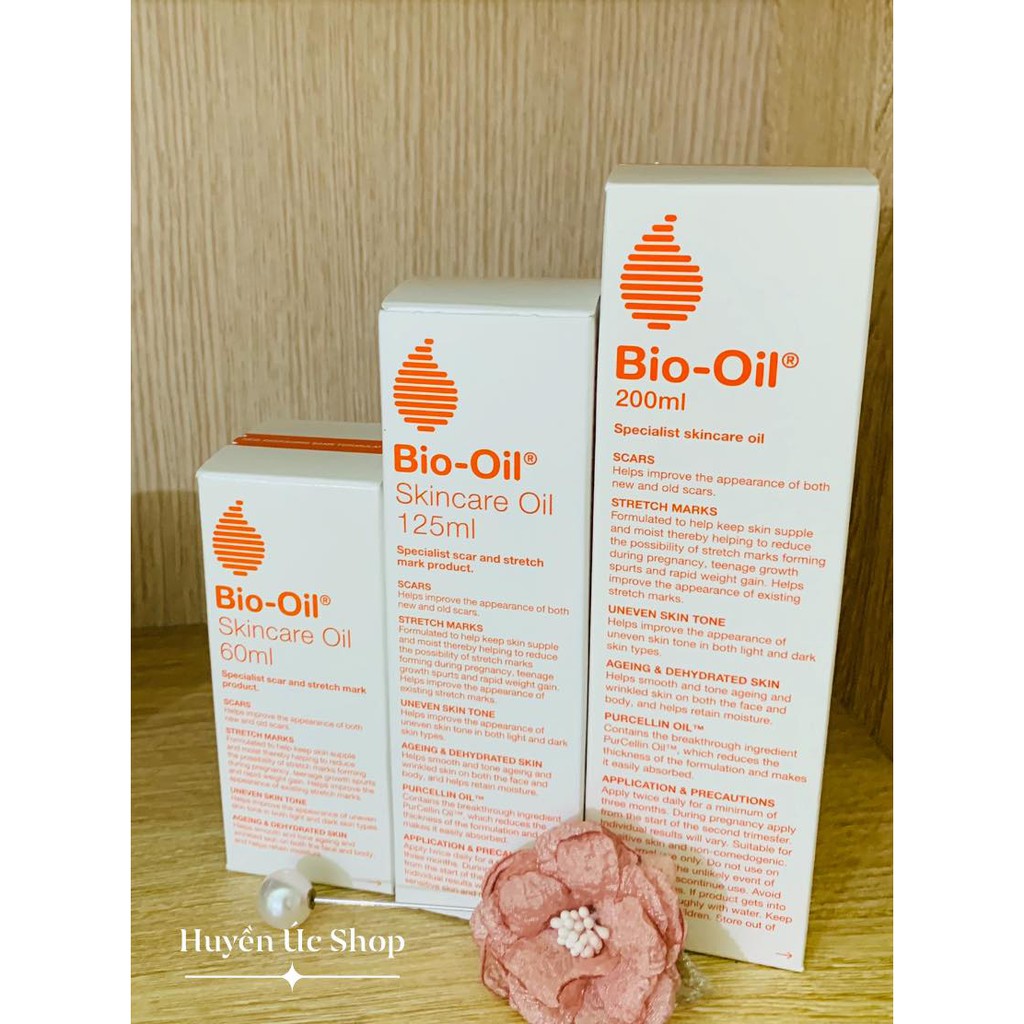 Dầu chống rạn da, Skin care giảm sự hình thành vết rạn da và làm mờ sẹo cho mẹ bầu Bio oil, Hàng Úc nội địa 60 125 200ml