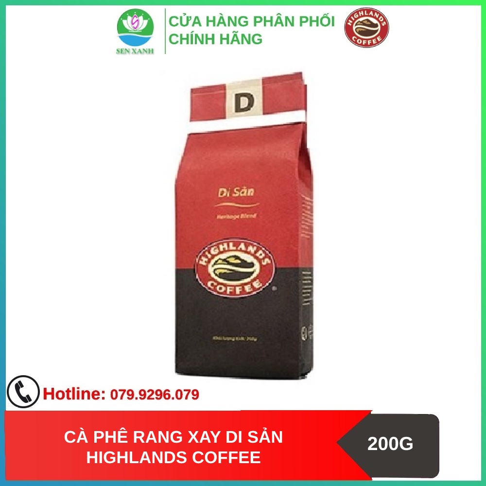 [SenXanh CAFE]  Mua 1 gói tặng 1 gói Cà phê Rang xay Di sản Highland Coffee 200g