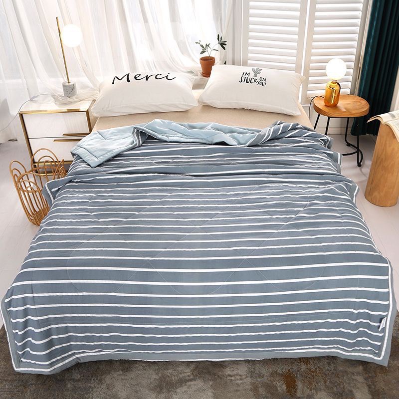 Chăn kẻ cotton mềm mịn thoáng mát ,mền cotton mềm mịn thấm hút mồ hôi cực kỳ thoáng mát