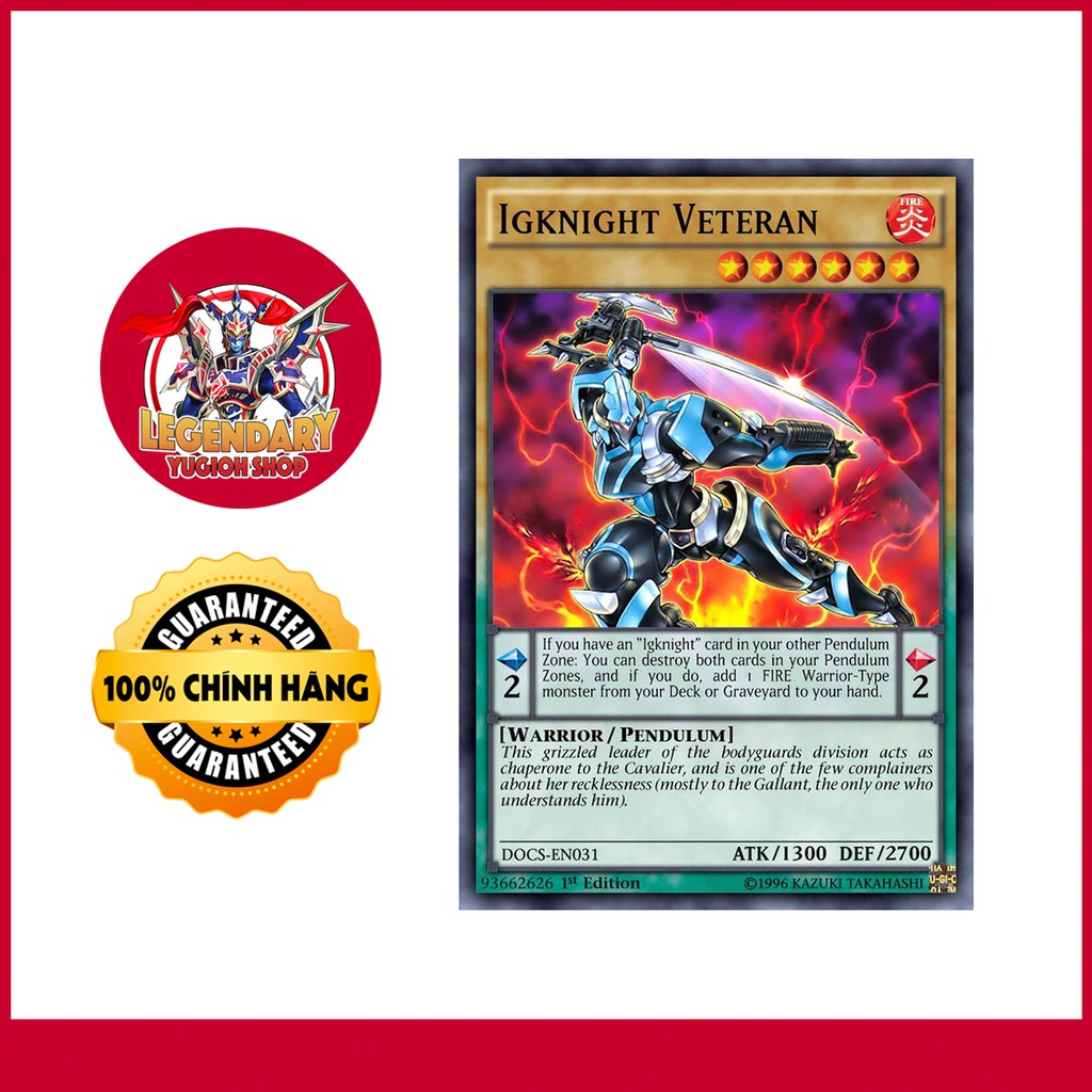 [Thẻ Bài Yugioh Chính Hãng] Igknight Veteran